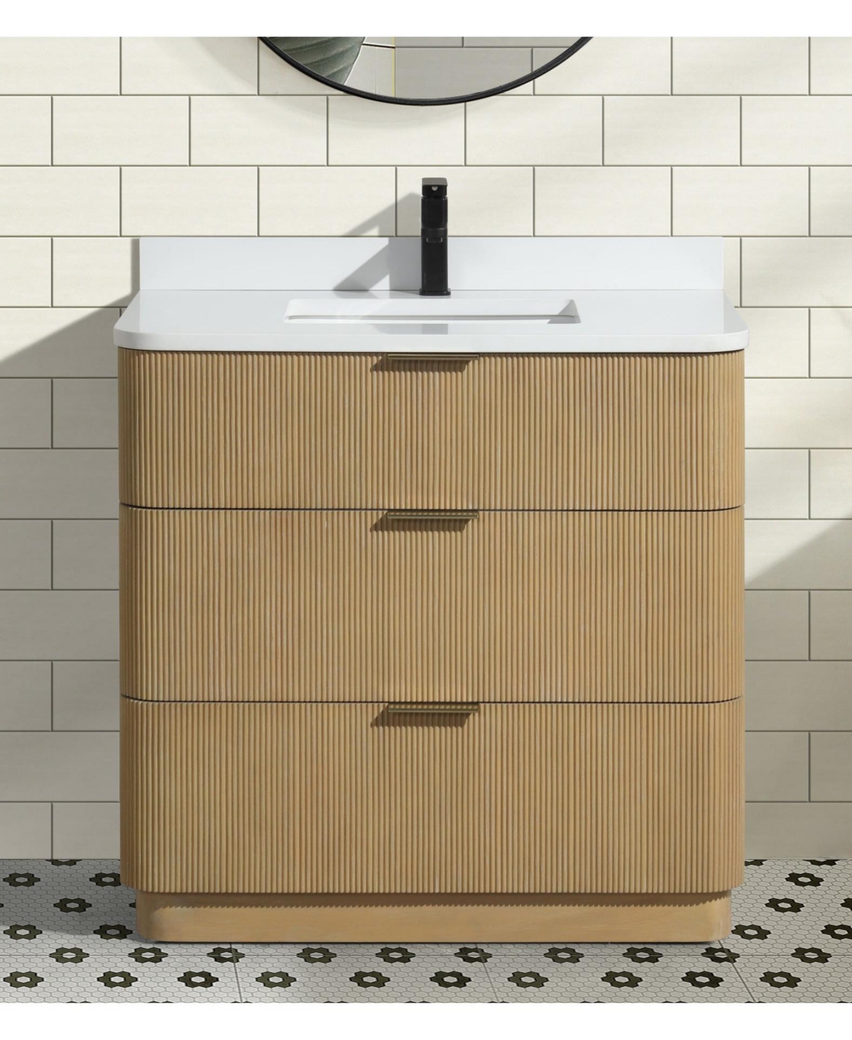 Ari Bath, Calamigo 36", Oak Finish