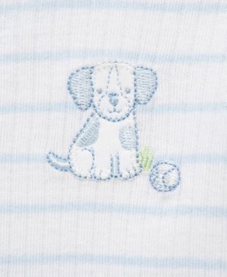 Baby Boys' Round Neck Cardigan, Footed Pants and Hat, 3-Piece Set