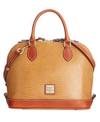 Dooney Bourke Lizard-Embossed Zip Zip Satchel, Created for