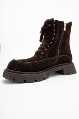 Mina Leather Combat Boot (Women)
