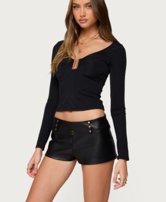 Women's Soria Ruched Cut Out Top