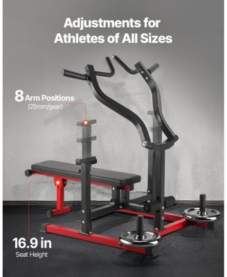 SUGFIT Chest Press Machine Adjustable Bench Press Trainer for Home Gym 450 LB