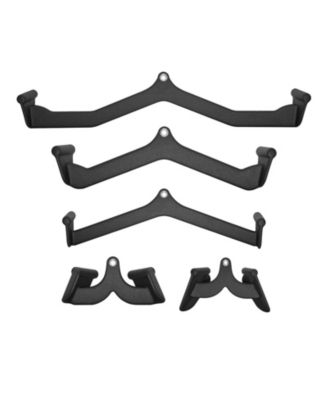 SUGFIT LAT Pulldown Bar Set 5-Piece Cable Row T-Bar V-Bar Attachments Rubber Grip