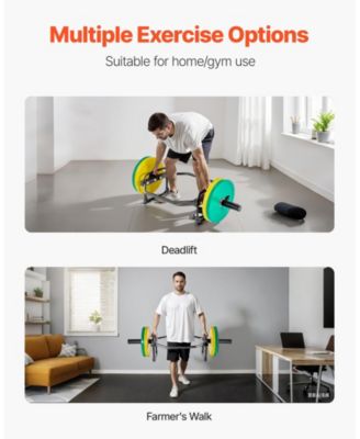 SUGFIT Trap Bar Hex Bar 500 LB Capacity 2" Barbell for Squats and Deadlifts Black