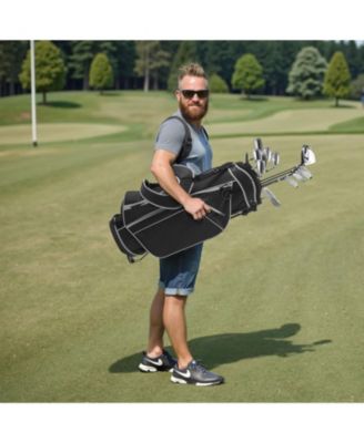 Men s 12-Piece Golf Club Set Right-Handed with Stand Bag