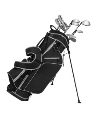 Men s 12-Piece Golf Club Set Right-Handed with Stand Bag