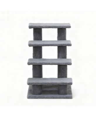  Multi-Level Cat Scratching Post with Pet Stairs for Living Room & Bedroom
