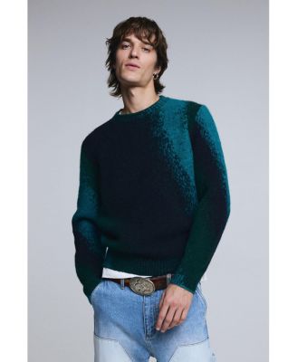 Men's Jacquard splatter sweater