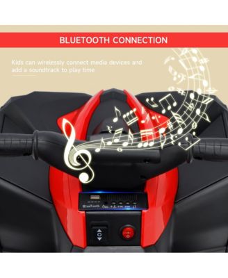 12V Kids Electric Ride-On Car, ATV Style with LED Light, Music & Safety Belt