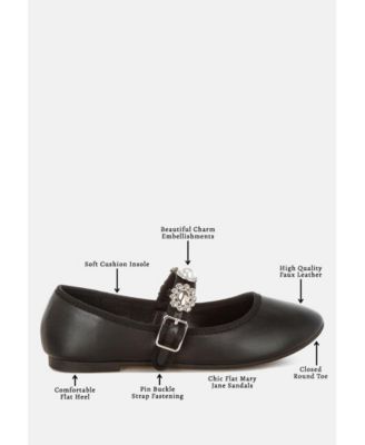 Womens Kavana Charms Embellished Flat Mary Janes