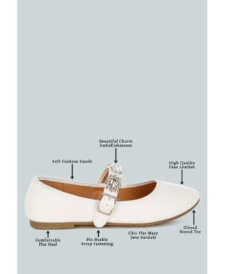 Womens Kavana Charms Embellished Flat Mary Janes