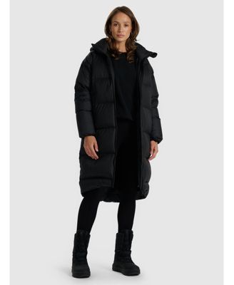 Women's natural-filled down coat - black