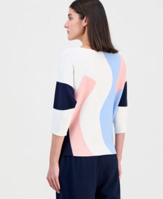 Women's Dolman-Sleeve Boat-Neck Sweater