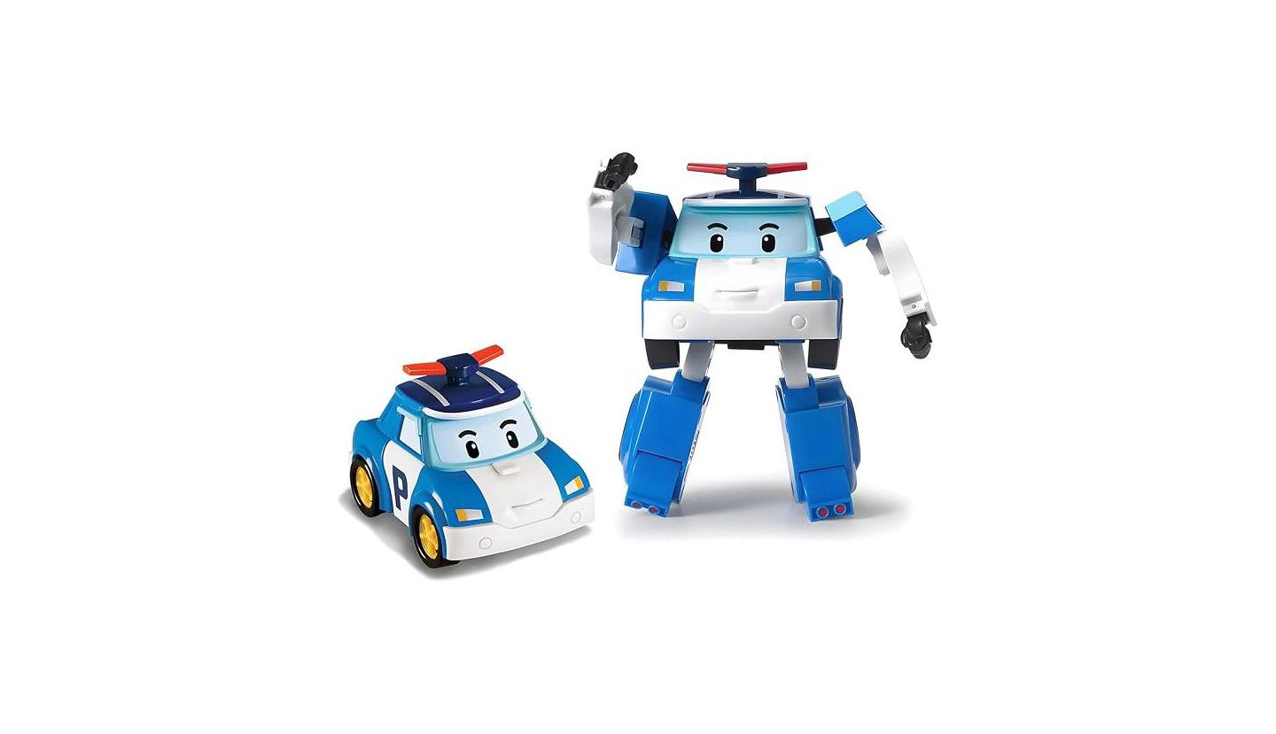 Детские фигурки Robocar Poli Poli 4" Transforming Robot Police Car, Ages 3+ — фото 1
