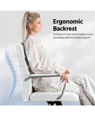 Mid-Back Office Chair PU Leather Office Executive Chair