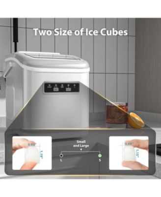 Ice Maker Machine Countertop Portable Compact Small Bullet Ice Maker with Self Cleaning,9 Cubes in 6 Mins,26lbs in 24Hrs, for Home and Kitchen