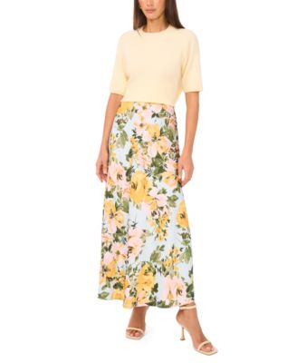 Women's Bias A-Line Maxi Skirt