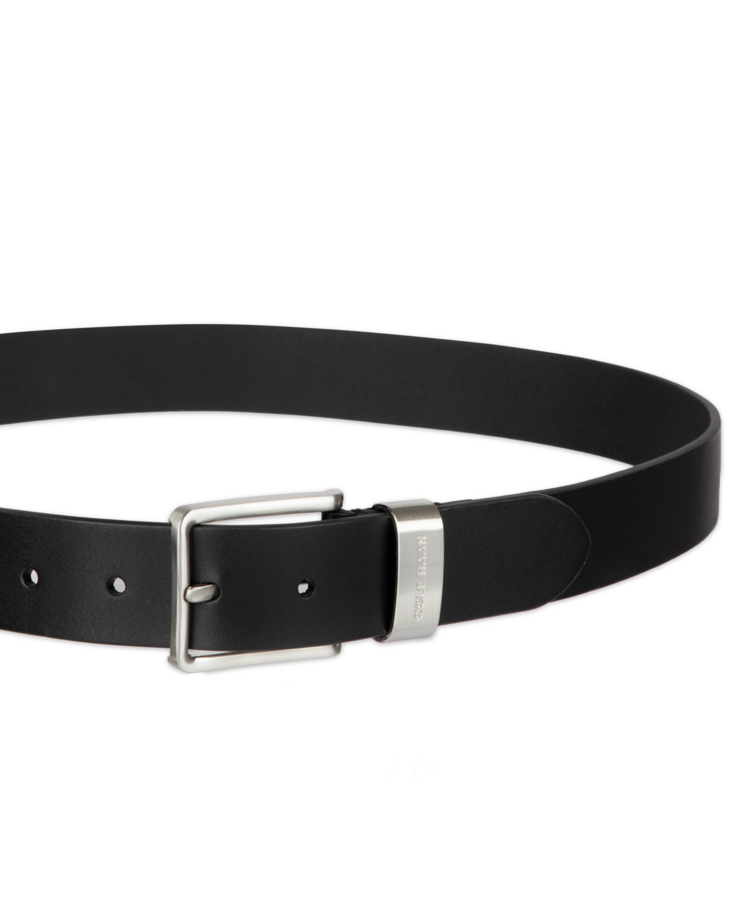 35MM Men's Metal Loop Silver-Tone Belt