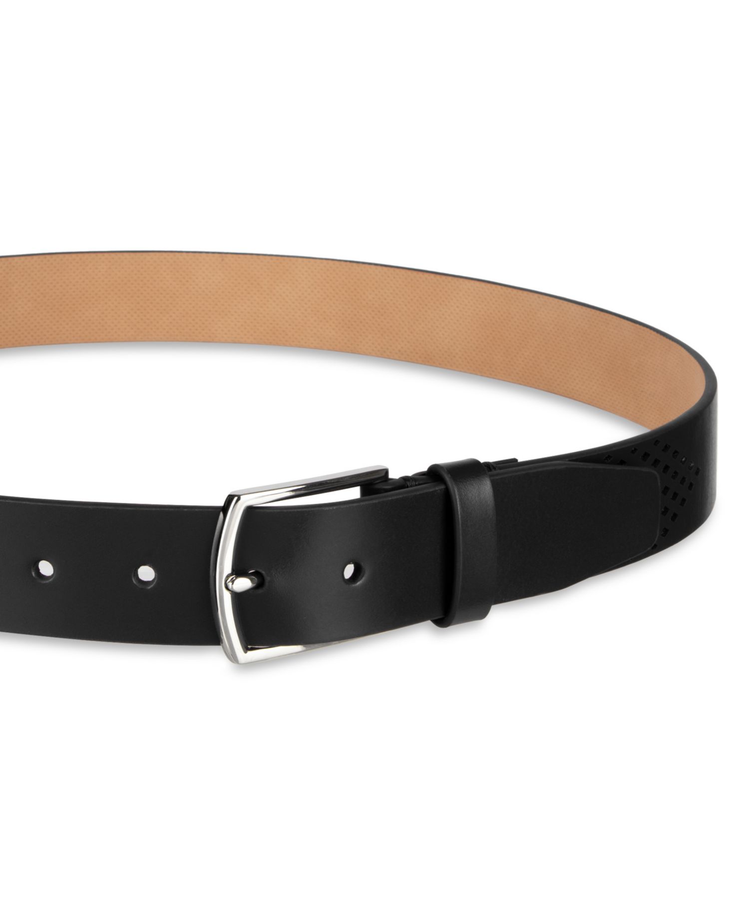 35MM Men's Washington Perforated Casual Leather Belt