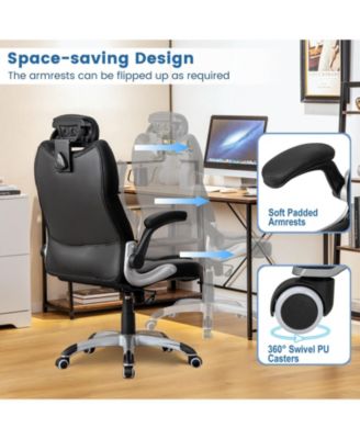 Kneading Massage Office Chair with Adjustable Headrest