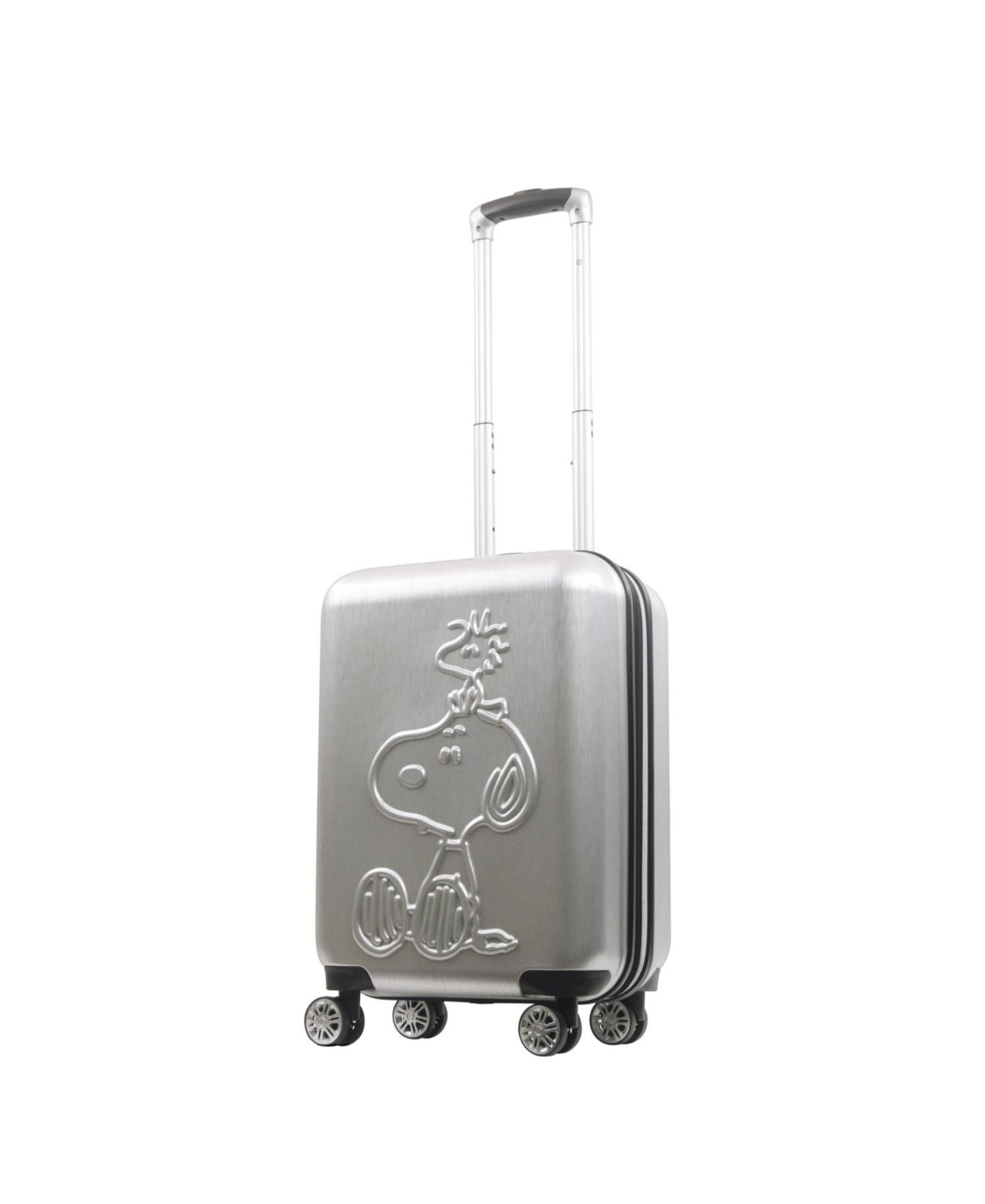 Чемодан FUL Embossed Molded Medium Hardside Carry-On Spinner, цвет: Серебряный — фото 1
