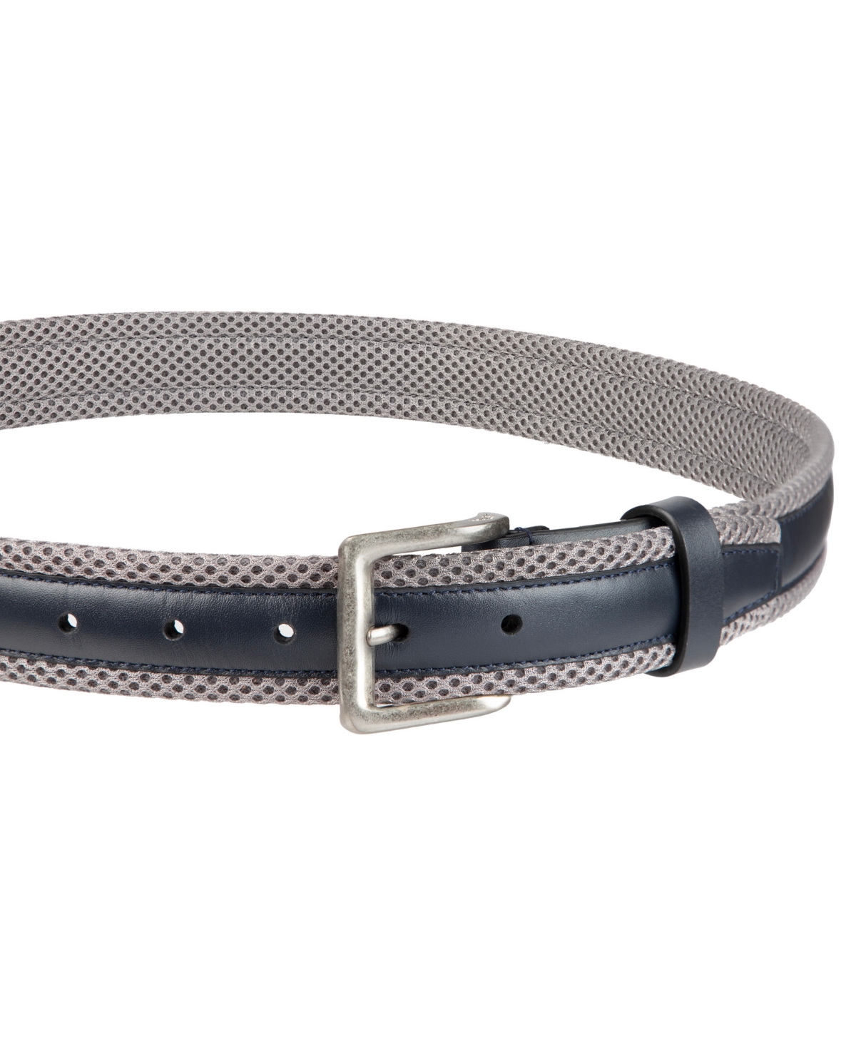 Tommy Bahama Men's Mesh Cushioned Leather Overlay Stretch Belt