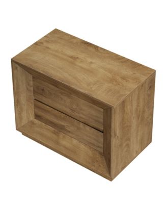 Nightstand, Large Night Stand with 2 Drawers, Oversized Nightstand Bedside Table Sofa End Table for Bedroom