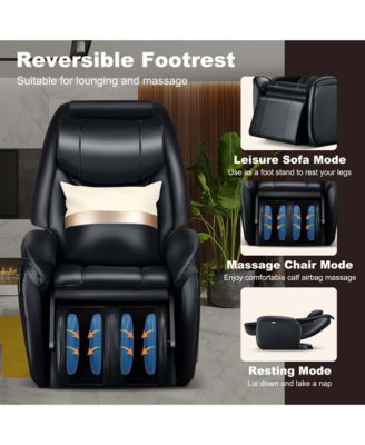 Massage Chair Full Body SL Track Zero Gravity with  Pillow Reversible Footrest Heat