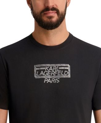 Men's Metallic Finish Logo Regular-Fit T-Shirt