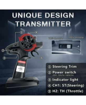 HC1 Road Rager RC Remote Control High Speed Race Car - 1:16 Scale