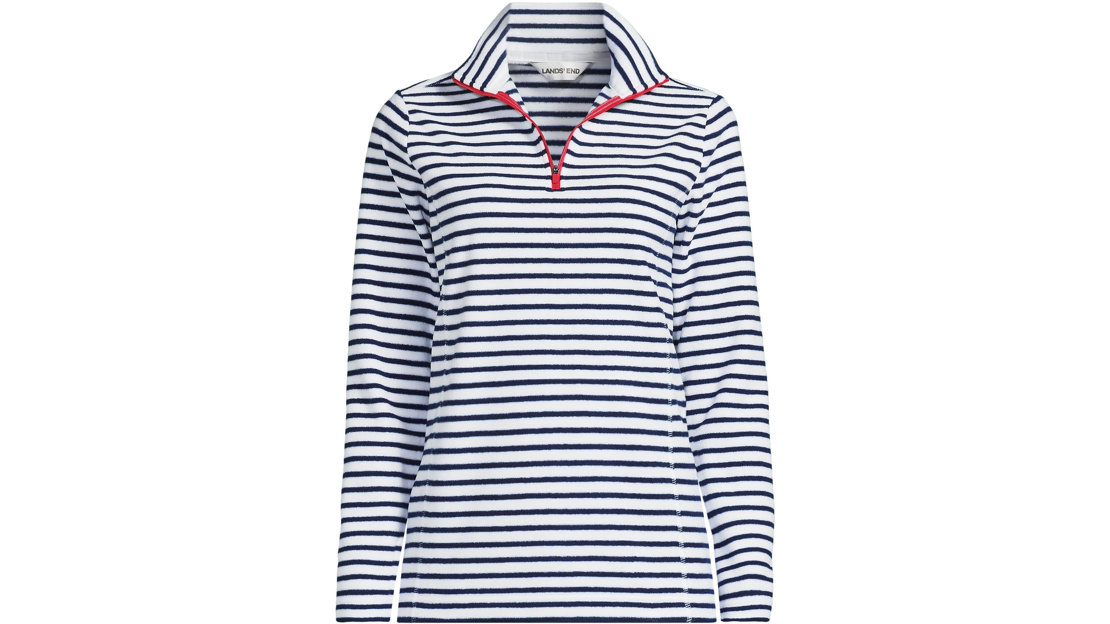 Lands' End Women's Anyweather Fleece Quarter Zip Pullover.