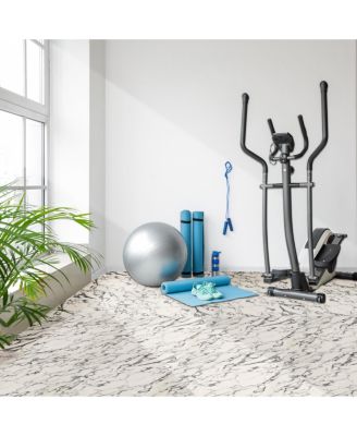 Sorbus 144 Sq. Ft. Interlocking EVA Foam Wood Grain Floor Tiles 3/8-Inch Thick with Borders