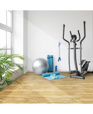 144 Sq. Ft. Interlocking EVA Foam Wood Grain Floor Tiles 3/8-Inch Thick with Borders