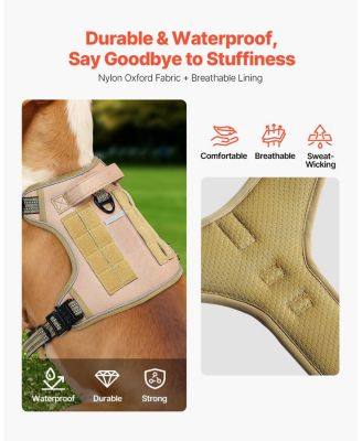 Tactical No-Pull Adjustable Dog Harness with Handle