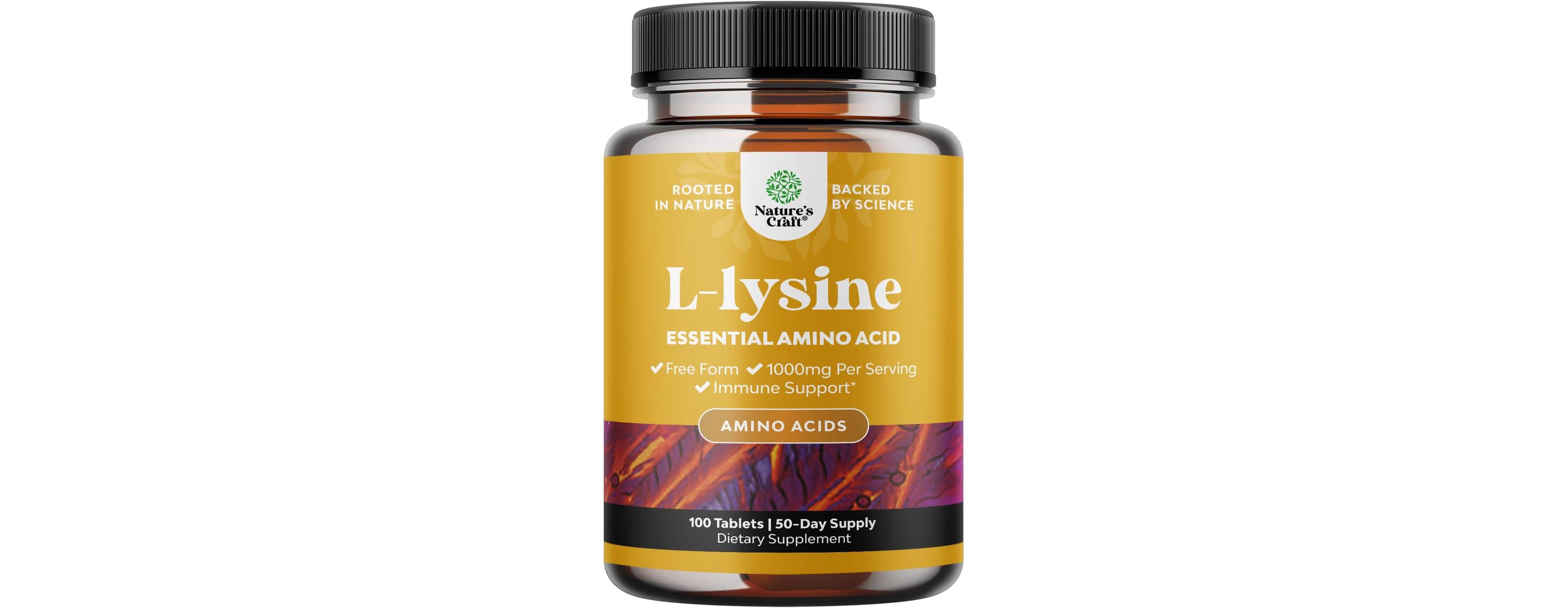 Nature's Craft Lysine Tablets, 100ct