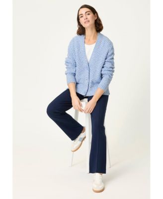 Women's Two-Tone Boucle Cardigan