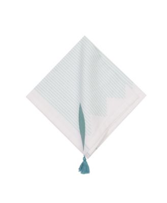 Tassel and Stripes Fish Napkins Set of 6.