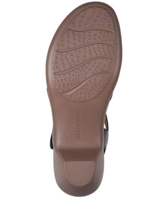 Women's Cortney Leather Strappy Sculpted Block Heel Sandals