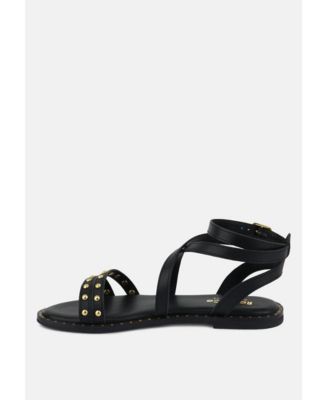 CORRIANE Womens Studs Embellishment Strappy Sandals