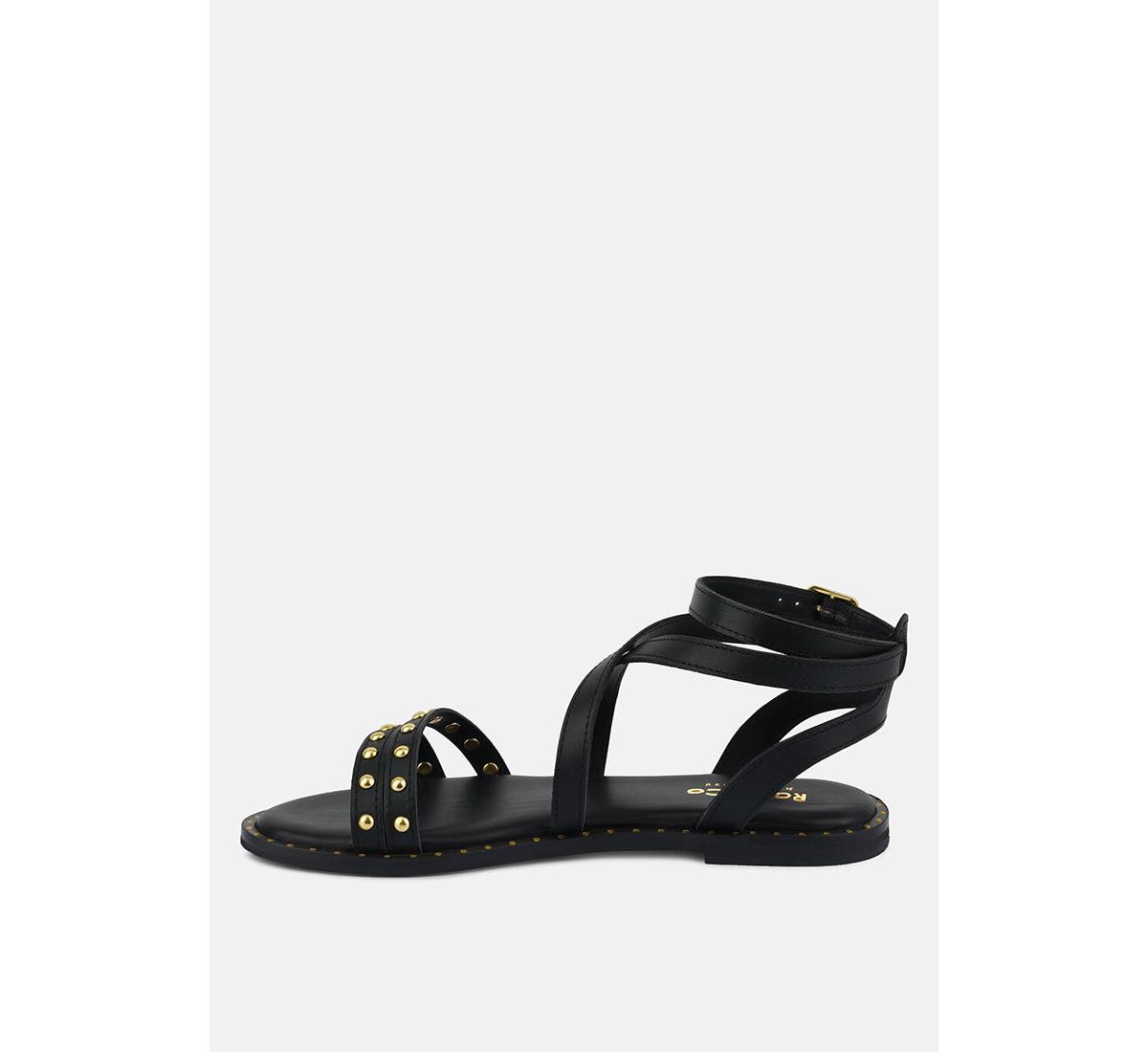 Corriane Womens Studs Embellishment Strappy Sandals