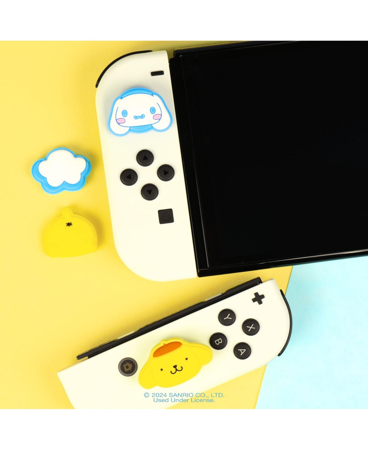 Hamee Hello Kitty and Friends Thumb Grips Compatible with Nintendo Switch Oled/Switch Lite, Character Joystick Grip Cover Caps