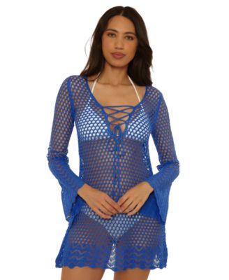 Women's Treasure Island Crochet Knit Swimsuit Cover-Up