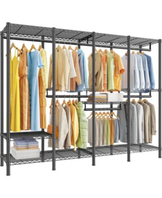Clothes Rack Heavy Duty 1100 LBS Capacity Clothing Racks for Hanging Clothes Adjustable Garment Rack