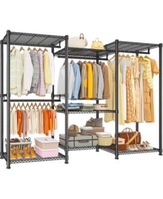 900 lbs Load Heavy Duty Freestanding Portable Clothes Rack Closet Organizer