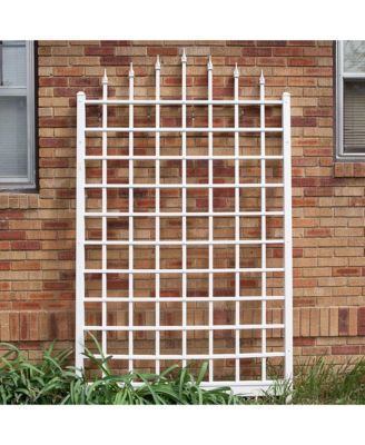 Dura-Trel Winchester 57 x 95 Inch PVC Vinyl Outdoor Garden Patio Trellis, White