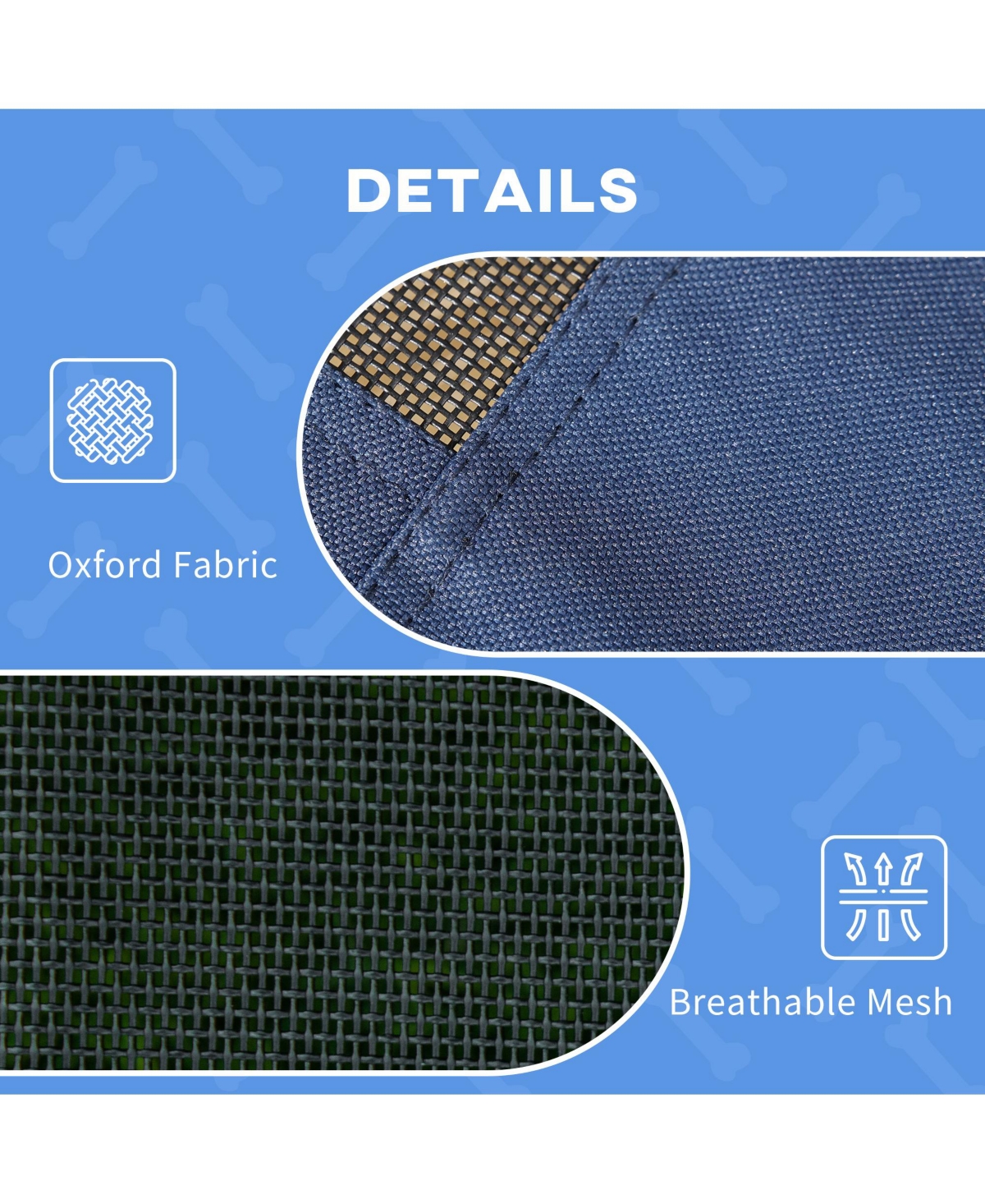 PawHut Elevated Pet Bed Dog Foldable Cot Tent Canopy Inst Shelter,