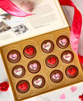 Valentine's Day Milk Chocolate Covered Cookies, 12 Piece