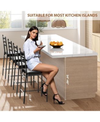 Bar Stools Set of 2, 26 in Height Bar Stools