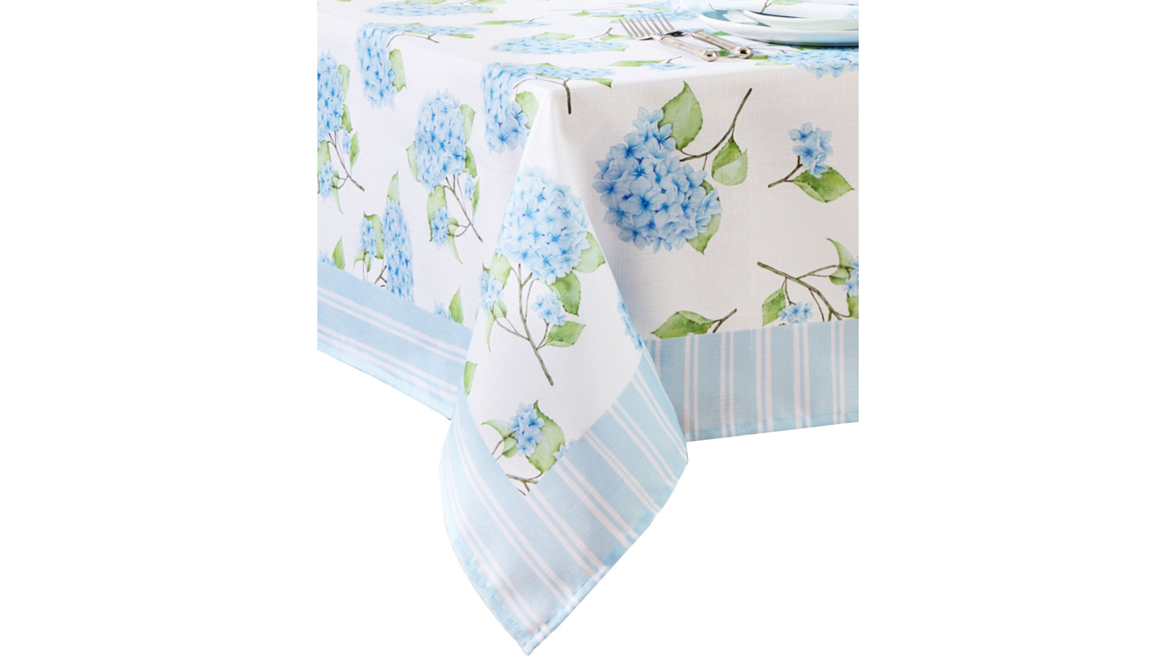 Elrene Nantucket Hydrangea Garden Tablecloth, 60" x 84"