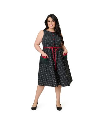 Plus Size Tulip Pocket Swing Dress